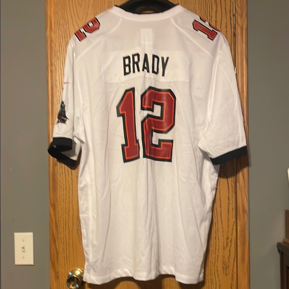 Nike White Football Jersey with Name and Number
